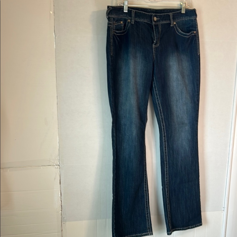 Maurice’s Scarlett Bootcut Mid Rise Denim Jean. Size 13/14 Long
